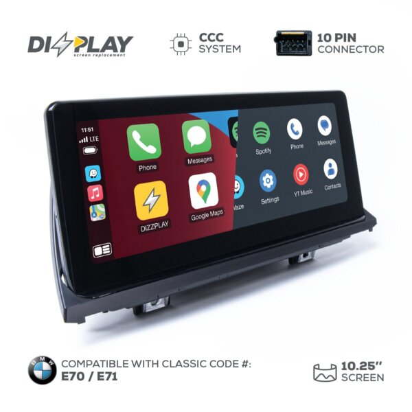 Pantalla CP&AA BMW DZZ-CCC-X5-X6-E70-E71-10-UHD