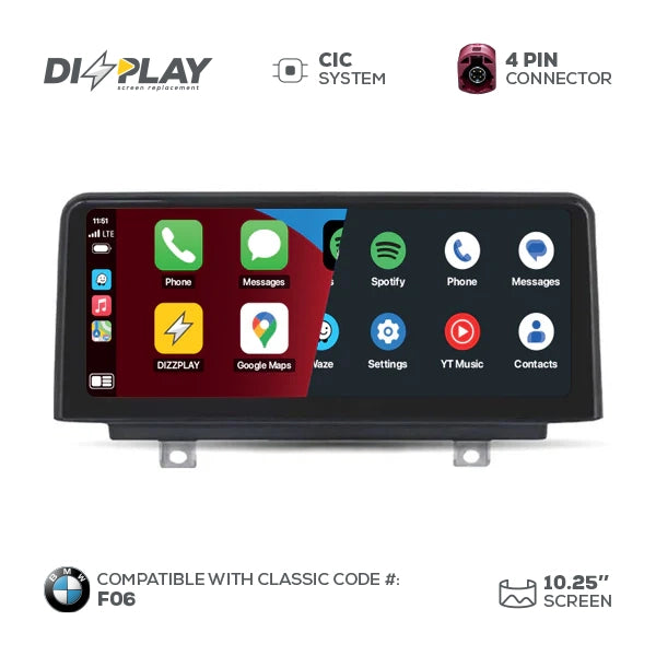 Pantalla CP&AA BMW DZZ-CIC-6S-F06-10-UHD