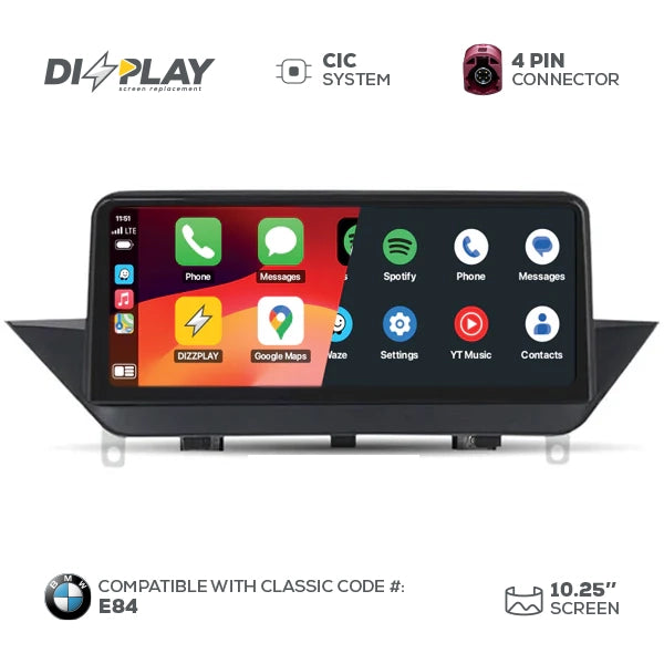 Pantalla CP&AA BMW DZZ-CIC-X1-E84-10-UHD