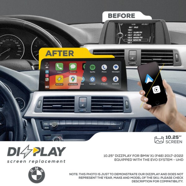 Pantalla CP&AA BMW DZZ-EVO-X1-F48-10-UHD