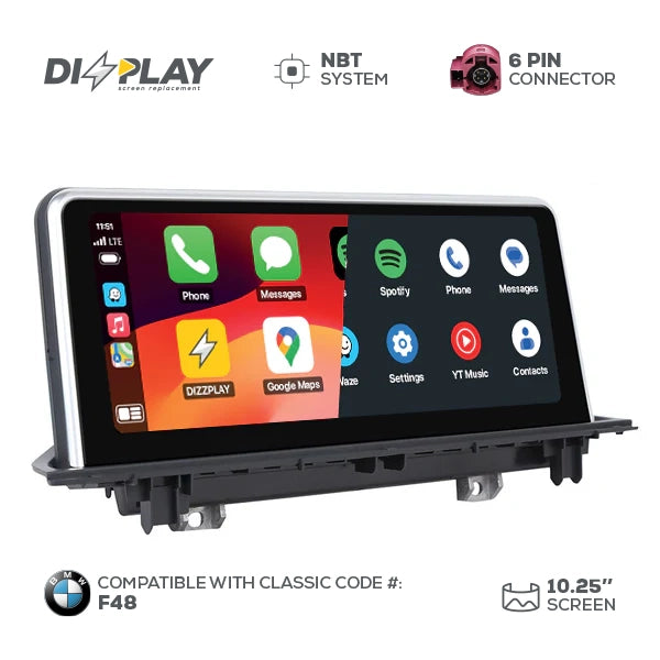 Pantalla CP&AA BMW DZZ-NBT-X1-F48-10-UHD